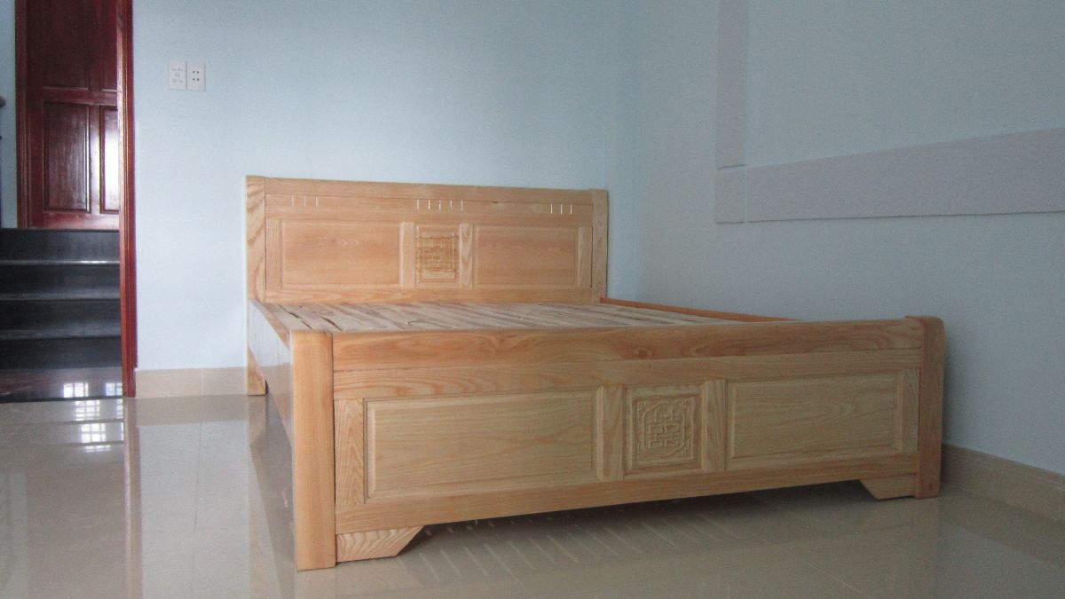 Giường gỗ sồi 1m6 - Lựa chọn hoàn hảo cho phòng ngủ