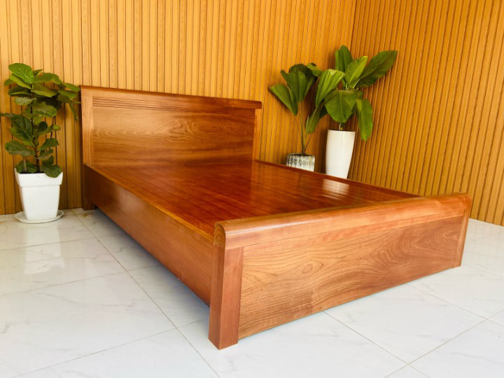 giường ngủ gỗ xoan đào 1m6