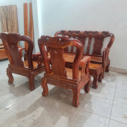 Bộ salon tay 10 5 món gỗ gõ đỏ