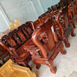 Bộ salon gỗ tràm tay 12 giá xiêu rẻ