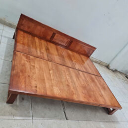 Ghế gấp ra thành giường gỗ xoan mở ra 1m4 dài 1m9